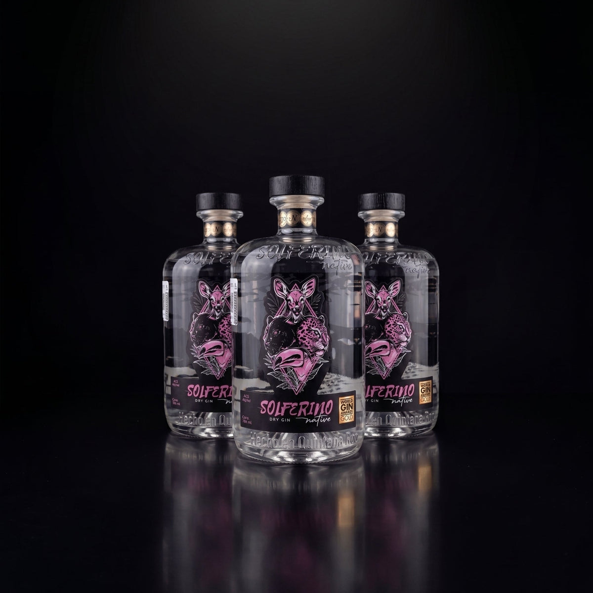 3 x Solferino Native Gin 700 ml